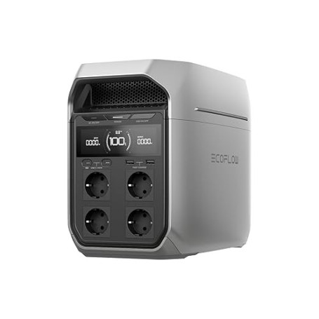 Station électrique portable EF EcoFlow DELTA 3 Plus,1024 Wh de capacité, batterie LiFePO4, charge complète en 56 min, 1800W de p