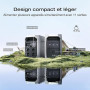 Station électrique portable EF EcoFlow DELTA 3 Plus,1024 Wh de capacité, batterie LiFePO4, charge complète en 56 min, 1800W de p