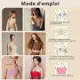 Cache-tétons 8 Pièces, Réutilisable Auto-adhésif en Silicone Ronde Nipple Cover, Couvre Seins Mamelons Invisibles étanches, Ultr
