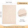 Wenrescry 10 Plaques Plaque en bois de 3 mm A4 300 x 210 mm - Bois de tilleul - Découpes fines pour le travail du bois, le trait
