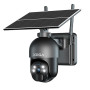 Xega 3G/4G LTE caméra de sécurité extérieure sans Fil à énergie Solaire, inclinable à 355°/95°,2K capteur de Mouvement PIR, Visi