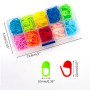 AIOUNIYA Marqueur Crochet Marqueurs de Mailles Marqueur Trico 10 Couleurs avec Boîte Pour Tricoter, Crocheter ou Loisirs Créatif