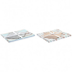 Nappe et serviettes de table DKD Home Decor 5 Pièces 2 Unités Coton (150 x 150 x 83,99 €