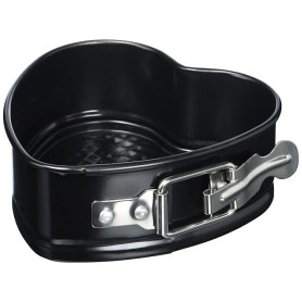 Küchenprofi 810021012 Cœur Moule à gâteau Métal Noir 12 x 12 x 5 cm