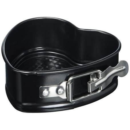 Küchenprofi 810021012 Cœur Moule à gâteau Métal Noir 12 x 12 x 5 cm