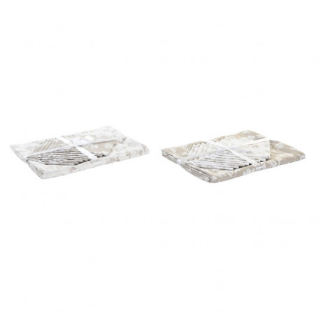 Nappe et serviettes de table DKD Home Decor 9 Pièces 2 Unités Coton (150 x 250 x 132,99 €