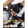Lamicall Gants de Cyclisme pour Homme et Femme, Gants de Fitness - [Amortissant & Respirant] Gants d'été pour Vélo Demi-Doigts, 