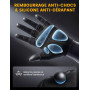 Lamicall Gants de Cyclisme pour Homme et Femme, Gants de Fitness - [Amortissant & Respirant] Gants d'été pour Vélo Demi-Doigts, 
