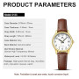 LN LENQIN Montre Femme Montres à Quartz analogiques pour Femmes Montres-Bracelets pour Femmes étanches avec Bracelet en Cuir