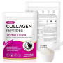 Poudre de collagène, poudre de collagène, 5 types de peptides de collagène, très efficace, 454 g, peptide de type 1 et 3, avec v