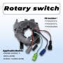Luotahric Contacteur Tournant 7701057573 Compatible pour Grand Scénic II Scénic II (2003-2009) 7701057574 7701060399
