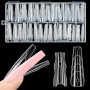 Kiiwah 180 Pièces Popit Ongle Sandwich, 15 Tailles Polygel Ongle Sandwich Dual Nail Form Durable et Réutilisable Nail Double For