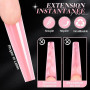 Kiiwah 180 Pièces Popit Ongle Sandwich, 15 Tailles Polygel Ongle Sandwich Dual Nail Form Durable et Réutilisable Nail Double For