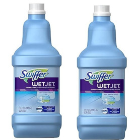 Lot de 2 recharges de solution de nettoyage multi-usage pour serpillère Swiffer Wet Jet - 1,25 l