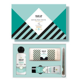 Marlay Cosmetics - Coffret Rituel Peau Neuve - Lotion 250 ml & Crème Pieds Hydratante-Anti-transpirante-Anti-échauffements - Ché
