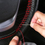 Yolistar Housse de Volant de Voiture Universelle - Couvre-Volant à Coudre en Cuir Souple Microfibre, Respirante et Antidérapante