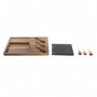 Plateau à fromages DKD Home Decor Noir Marron Marbre Acacia (36 x 27 x 2 cm) 46,99 €