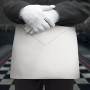 THE MASONIC COLLECTION - Tablier d'apprenti premier degré - Blanc - Grande poche et ceinture ajustable - Cadeau franc-maçon pour