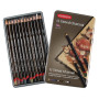 Derwent Crayons de couleur fusain set de 12