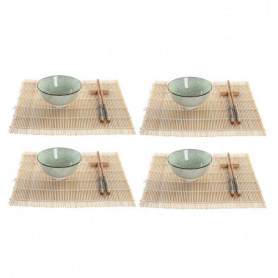 Set de sushi DKD Home Decor Bambou Grès Oriental (16 Pièces) 137,99 €