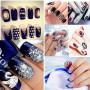 500 Pièces 10 Tailles Faux Ongles Capsules French Acrylique Tips Ongles Pointues Professionnel ou Art pour Fille & Femme (Transp