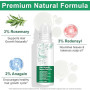 Sérum capillaire au romarin — contenant 3% de romarin, de l'aloe vera, de l'huile de coco et de l'huile de karité — sérum favori