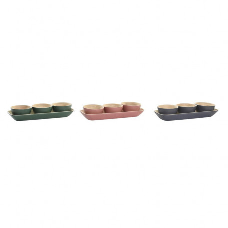 Bol DKD Home Decor 3 Unités Bambou (32 x 12,7 x 3,5 cm) 69,99 €