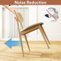 Euqvunn 18pcs Protection Pied de Chaise, Protege Pied de Chaise, Embout de Chaise Transparent Patins pour Chaises avec Feutre, T