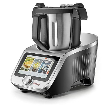 Robot Cuiseur Multifonctions Connecté Avec Bol Xl, Balance Intégrée Et Grand Écran Tactile +750 Recettes - ROBICOOK XL