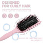 Brosse à boucler, brosse coiffante pour cheveux bouclés d'hommes et de femmes pour fixer et modeler les boucles, réduire les mèc