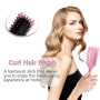 Brosse à boucler, brosse coiffante pour cheveux bouclés d'hommes et de femmes pour fixer et modeler les boucles, réduire les mèc