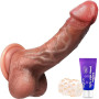 PRONFANS 20.5CM Gode Realiste Sex Toýs Femme Homme Couple, Dildo Sex Toys Ventouses Gaines pour pénis, Godemichets Sextoy Plug