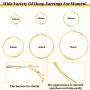 6 paires de boucles d'oreilles créoles en or pour femme, 6 tailles, sans ternissure, fines, imperméables, boucles d'oreilles cré
