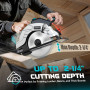 LIVOWALNY Scie Circulaire Sans Fil Compatible avec Makita Batterie 18V, Ø165 mm Lame 20 mm, Profondeur de Coupe 66 mm, Guide Las