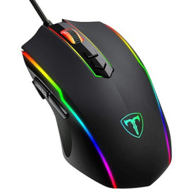 USB Souris Gamer Filaire Haute Performance,Souris Gaming avec 7200 DPI Ajustable, RVB, 8 Boutons Programmables,Ergonomie,PC/Mac