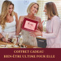 Coffret Cadeau pour Femme - Spa Luxetique Coffret de Soins Parfumé à la Rose 6 Pièces, Coffret d'anniversaire Pour Femme, Coffre