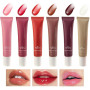 6 Couleurs Gloss Repulpant Levres Set, Lip Jam Hydrating Lip Gloss Lip Oil, High Shine Lip Tint Jelly Liquid Lipstick for Women