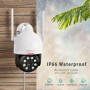 DEKCO 2K Camera Surveillance WiFi Extérieure, 360° PTZ Caméra Surveillance, Détection Mouvement, Vision Nocturne en Couleur, Ale