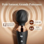 Vibromasseurs Feminin Vibrant à Double Embout Sex Toys, 12 Modes & Tête Flexible Vibromasseur Sextoyse Couple Plaisir, Sextoyse