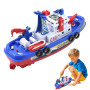 Bateau De Pompiers Jouet Électrique, avec Jet Eau, Lumières Et Musique,Jouet De Bain Et Piscine pour Enfants, Stimule l‘Imaginat