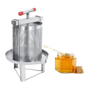 Extracteur manuel de miel Presseur à miel en acier inoxydable Équipement d'apiculture avec filtre