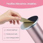 AprElm E1 - Rapeuse Pieds électrique Professionnelle 12 cm - avec 120 Disques Abrasifs et Vitesse Variable - Pour Pedicure et So