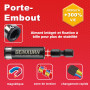 GEINXURN 51 Pièces Jeu d'embouts de Vissage Torx T7-T40 aux Chocs de 25/50/75/150 mm, Embout pour Tournevis en Acier S2 avec Por