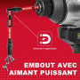 Geinxurn Professional 68 Pièces Embouts de Vissage aux Chocs (PH-, TX-, PZ-, SL-, Hex), Embout Magnétique pour Visseuse Tournevi
