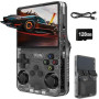 Whatsko R36S Console de jeux portable rétro 128 Go, Système RK3326 Arkos, plus de 40 000 jeux, écran 3,5 pouces, console de jeux