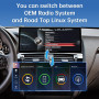 Road Top CarPlay Autoradio,12.3 Pouces Ultra-Fin Carplay Écran Tactile de Voiture pour BMW X3 X4 Série F25/F26 avec NBT système 