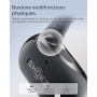 SHOKZ OpenFit 2+ Nouveaux Casques à Oreilles Libres, Dolby Audio, Crochets d’Oreille Souples, 48 Heures d’autonomie, résistance