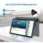 Crelander Tablette Android 13 10,1" avec fente pour carte SIM 4G LTE, appel 4G LTE, batterie 12 Go + 512 Go, batterie 8000 mAh, 