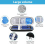 Fefod Sac pour Diabétique, sac isotherm insulin, Étui Refroidisseur Diabète avec 2pcs Sac De Glace en Gel, Portable Sac Isotherm