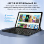 RUSHAR Tablette 11 Pouces Android 16 avec 36Go RAM+512Go ROM (2TB TF), 4G LTE & 5G WiFi, Octa-Core 2.0GHz, 8000mAh, 13MP+8MP, Wi